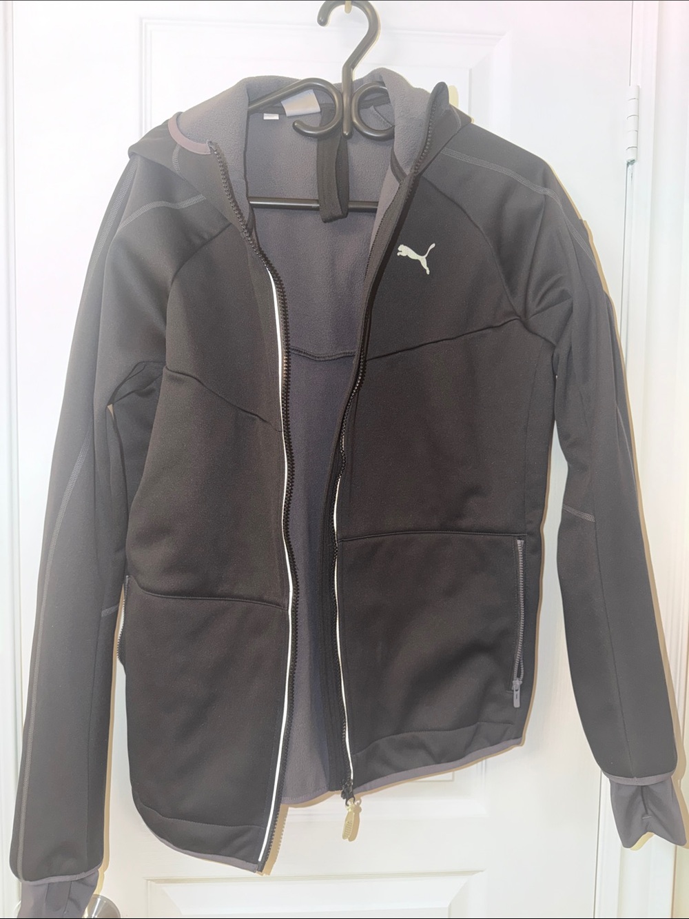 Puma Black Hooded Performance Zip Jacket